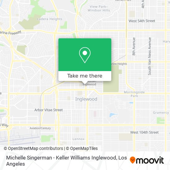 Mapa de Michelle Singerman - Keller Williams Inglewood