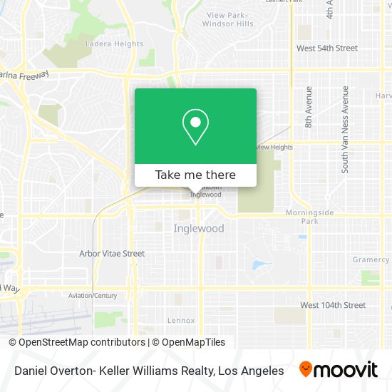 Mapa de Daniel Overton- Keller Williams Realty