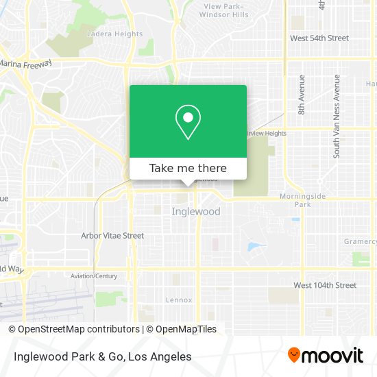 Inglewood Park & Go map