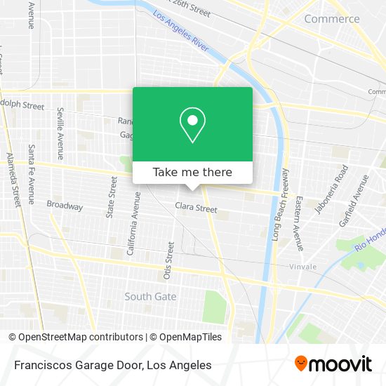Franciscos Garage Door map