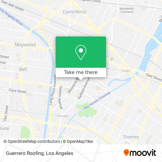 Guerrero Roofing map