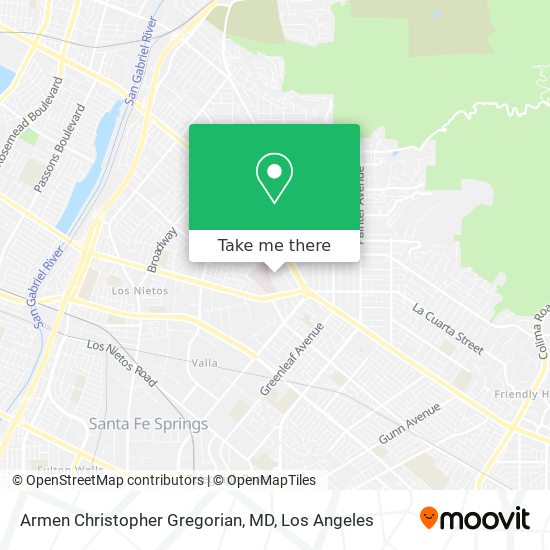 Mapa de Armen Christopher Gregorian, MD
