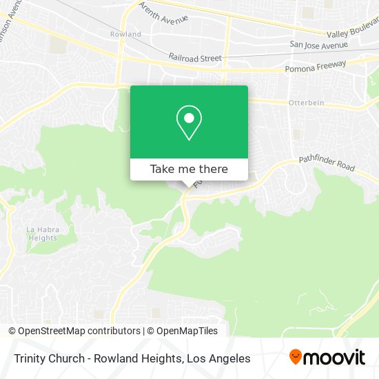 Mapa de Trinity Church - Rowland Heights