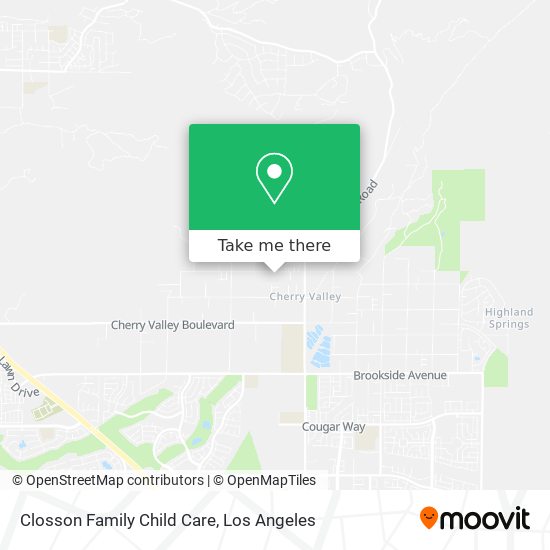 Closson Family Child Care map