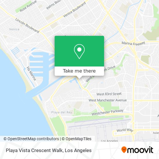 Playa Vista Crescent Walk map