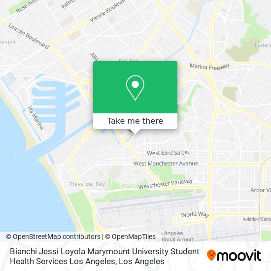 Bianchi Jessi Loyola Marymount University Student Health Services Los Angeles map