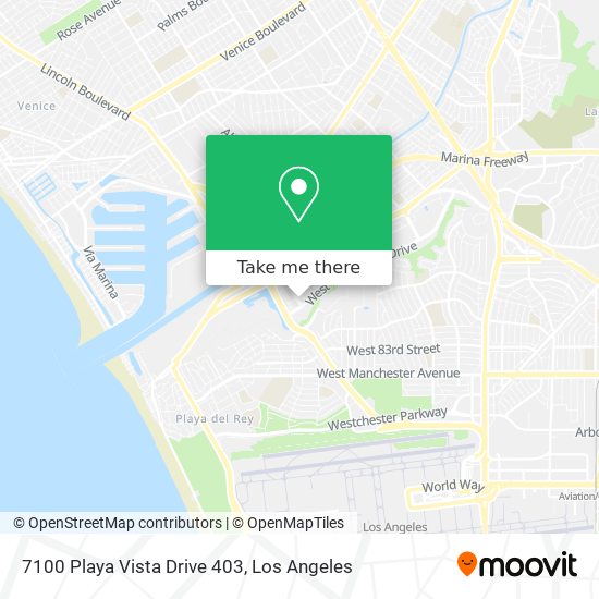7100 Playa Vista Drive 403 map