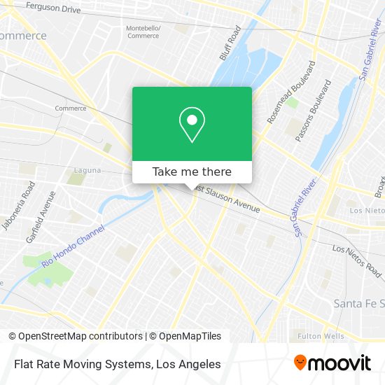 Mapa de Flat Rate Moving Systems