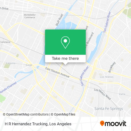 H R Hernandez Trucking map