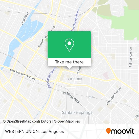 WESTERN UNION map