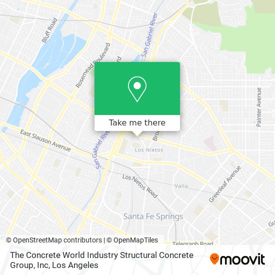 The Concrete World Industry Structural Concrete Group, Inc map