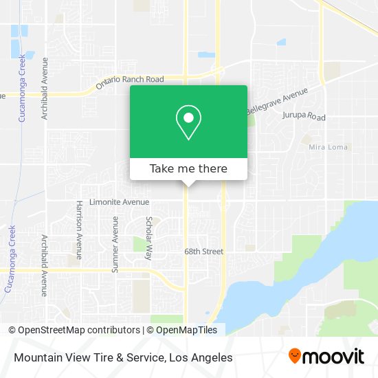 Mapa de Mountain View Tire & Service