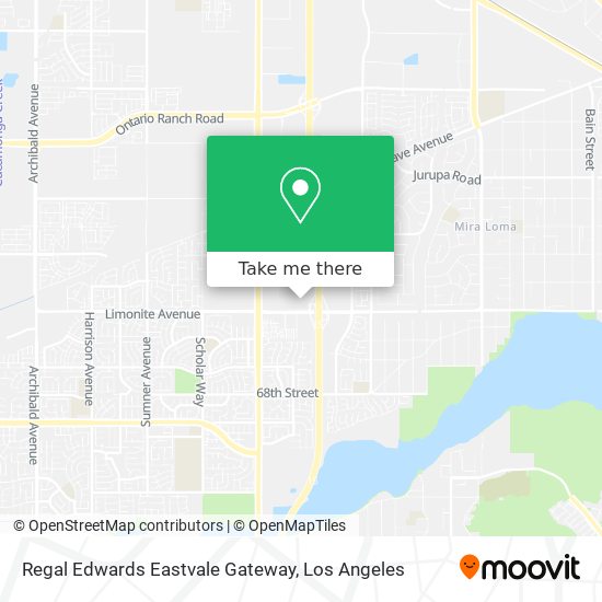 Mapa de Regal Edwards Eastvale Gateway