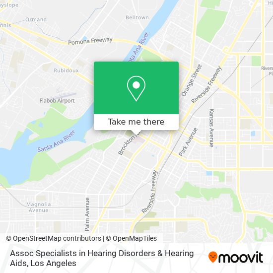 Assoc Specialists in Hearing Disorders & Hearing Aids map