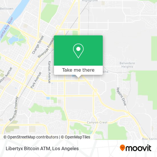 Mapa de Libertyx Bitcoin ATM