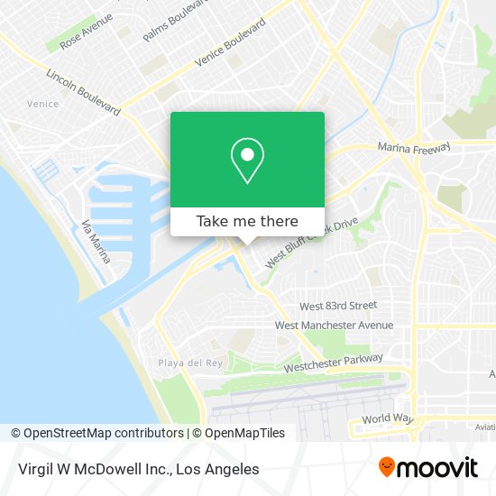 Mapa de Virgil W McDowell Inc.
