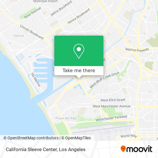 California Sleeve Center map