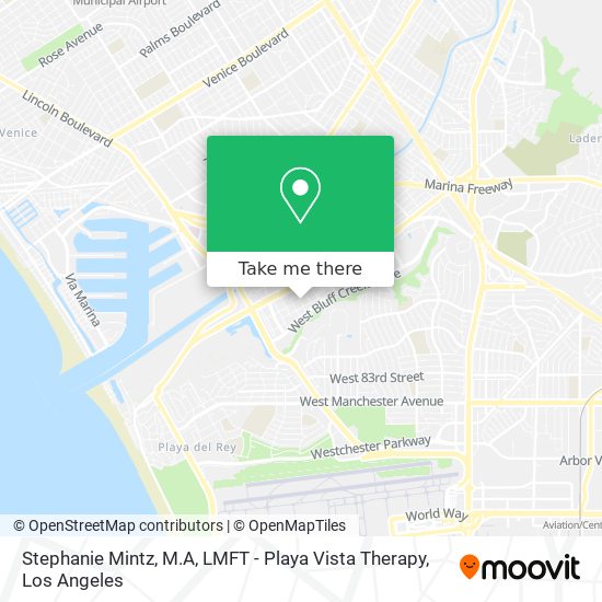 Mapa de Stephanie Mintz, M.A, LMFT - Playa Vista Therapy