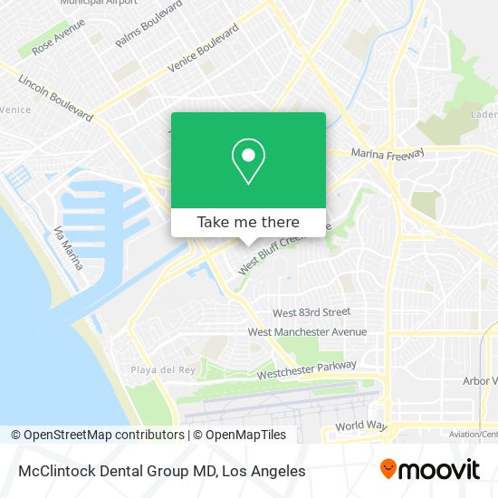 Mapa de McClintock Dental Group MD