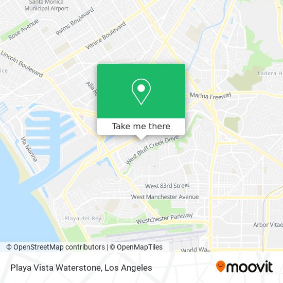 Playa Vista Waterstone map