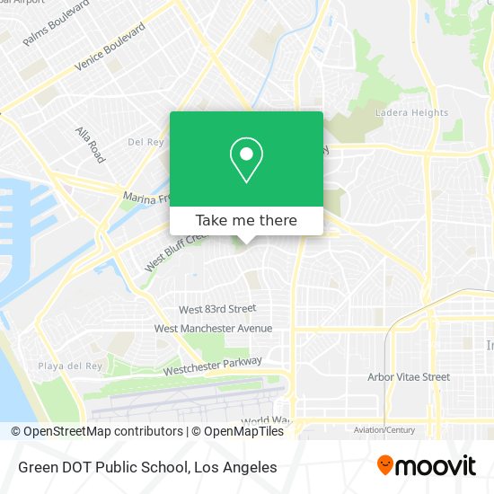 Green DOT Public School map