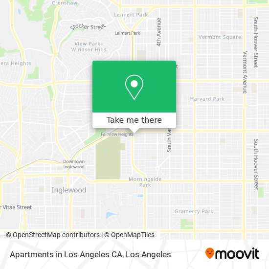 Apartments in Los Angeles CA map