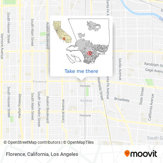 Mapa de Florence, California