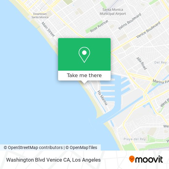 Washington Blvd Venice CA map