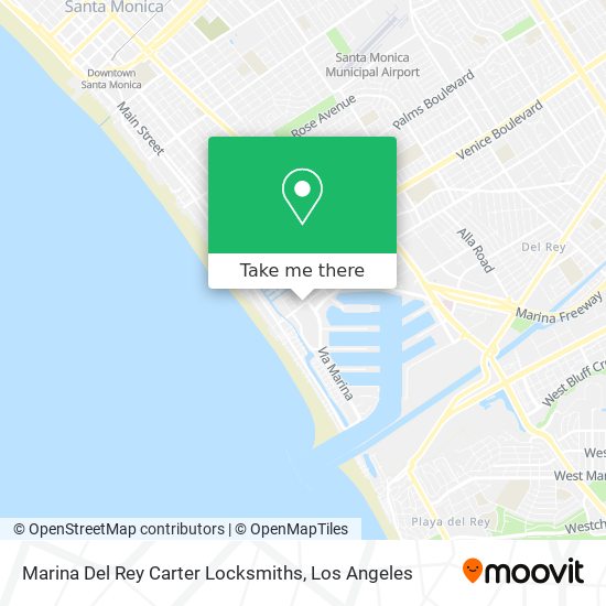 Mapa de Marina Del Rey Carter Locksmiths