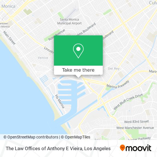 The Law Offices of Anthony E Vieira map