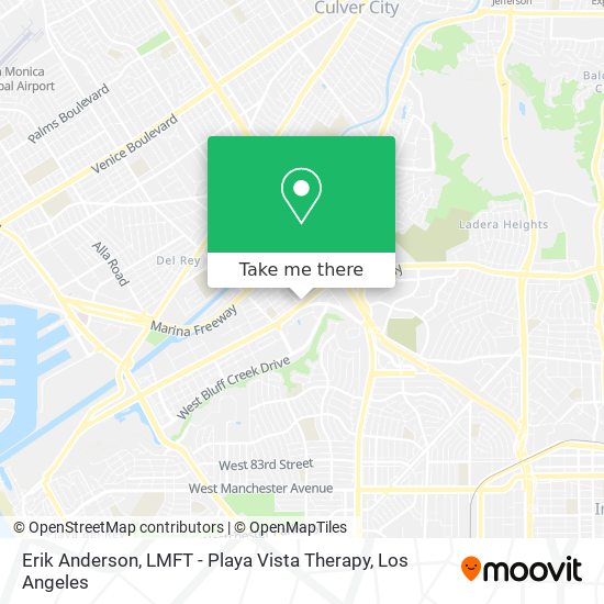 Mapa de Erik Anderson, LMFT - Playa Vista Therapy