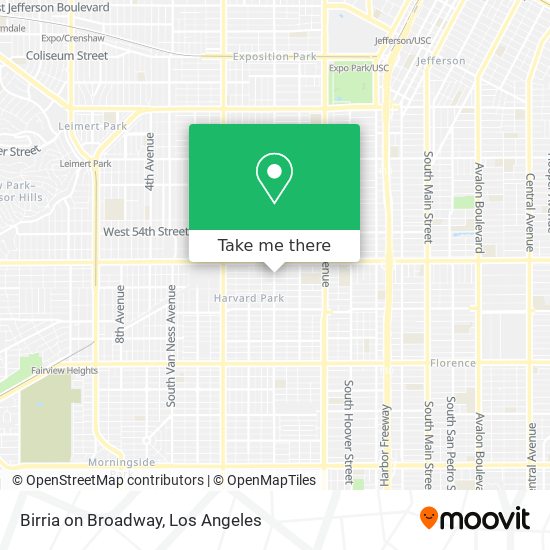 Birria on Broadway map