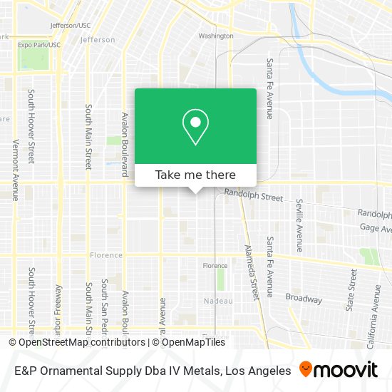 Mapa de E&P Ornamental Supply Dba IV Metals