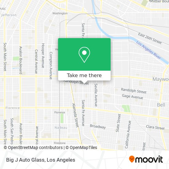 Big J Auto Glass map