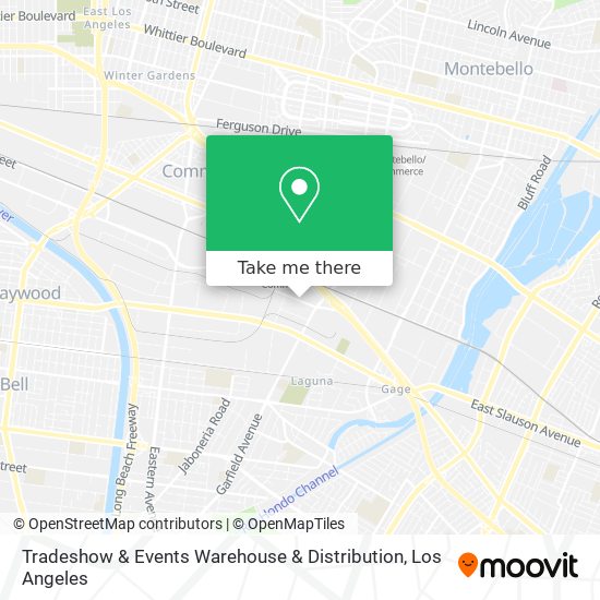 Tradeshow & Events Warehouse & Distribution map