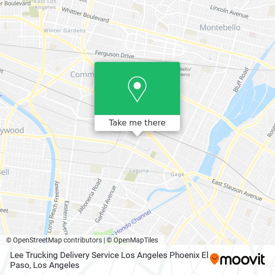 Lee Trucking Delivery Service Los Angeles Phoenix El Paso map