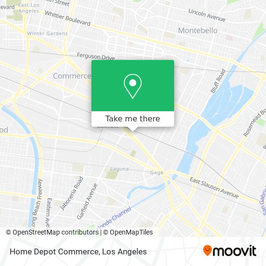Mapa de Home Depot Commerce