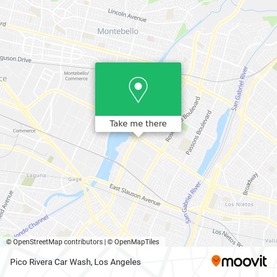 Mapa de Pico Rivera Car Wash