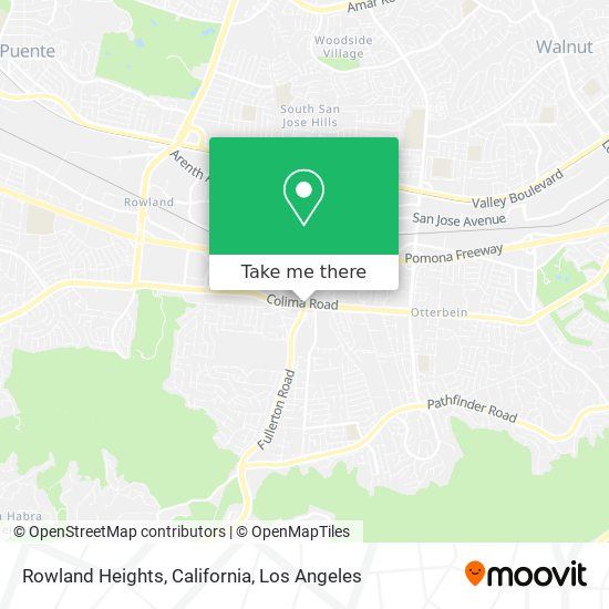 Rowland Heights, California map