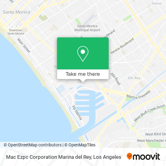 Mapa de Mac Ezpc Corporation Marina del Rey