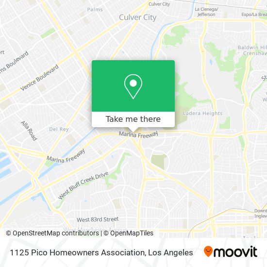Mapa de 1125 Pico Homeowners Association