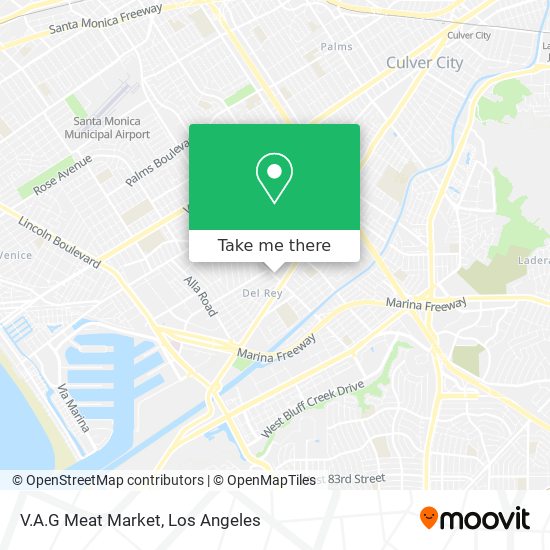 V.A.G Meat Market map