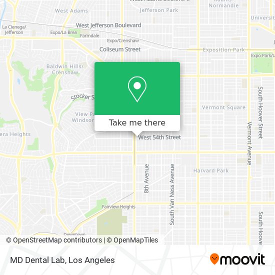 Mapa de MD Dental Lab