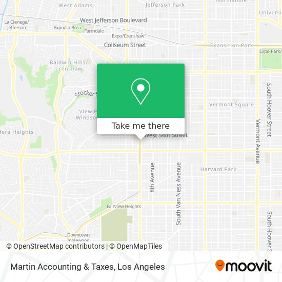 Martin Accounting & Taxes map