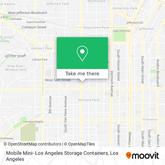 Mobile Mini- Los Angeles Storage Containers map