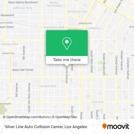 Mapa de Silver Line Auto Collision Center