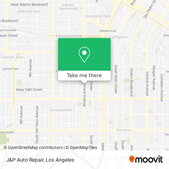 J&P Auto Repair map