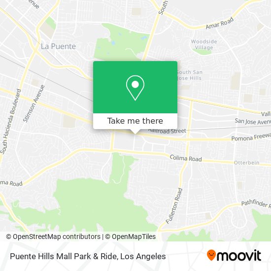 Puente Hills Mall Park & Ride map