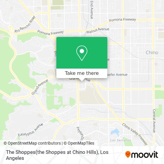 Mapa de The Shoppes(the Shoppes at Chino Hills)