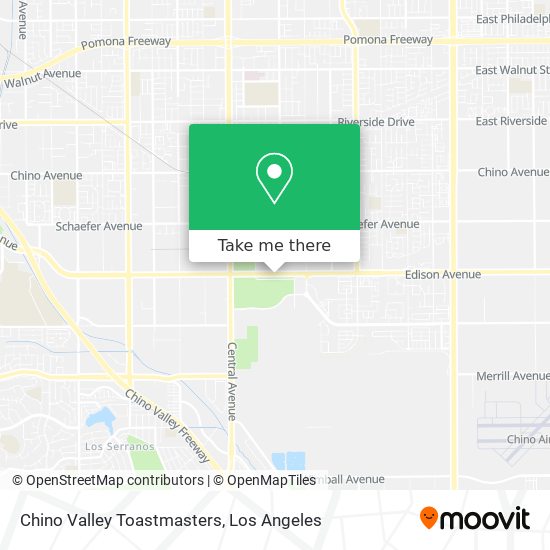 Chino Valley Toastmasters map